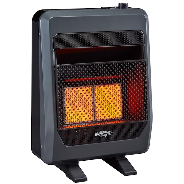 Bluegrass Living Propane Gas Vent Free Infrared Gas Space Heater With Blower And Base B18TPIR-BB - main